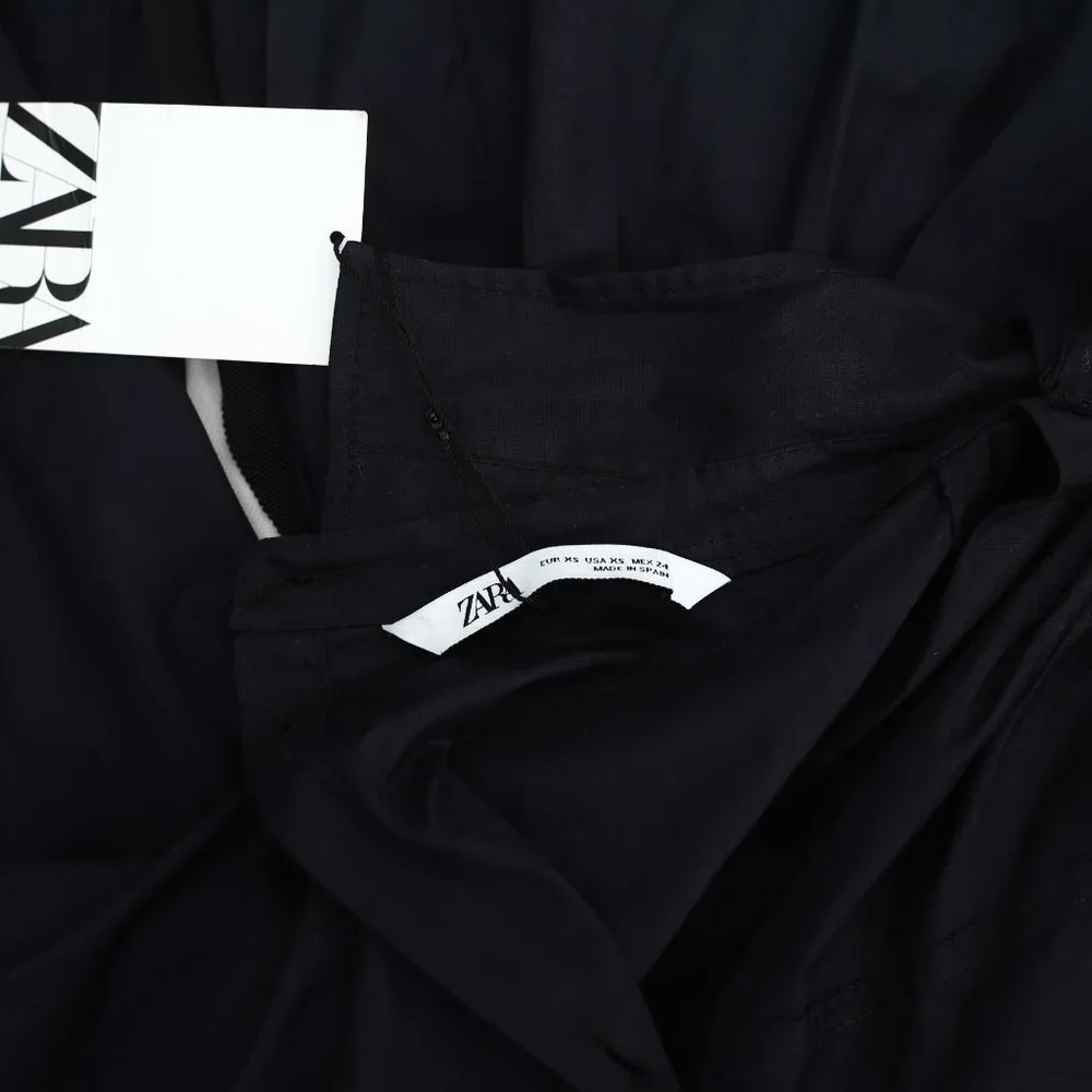 Zara Knot Black Mini Dress XS - Picture 8 of 8